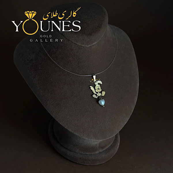 آویز طلا حکاکی میگ میگ مرواریدی
